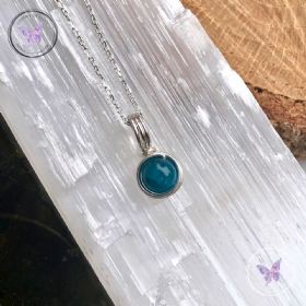 Apatite Silver Wire Wrapped Pendant